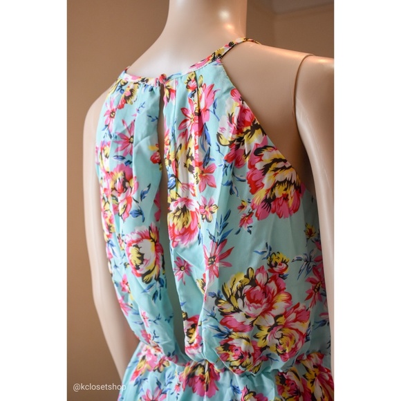 NWT | Floral Print and Pearl Mini Dress - Picture 8 of 8